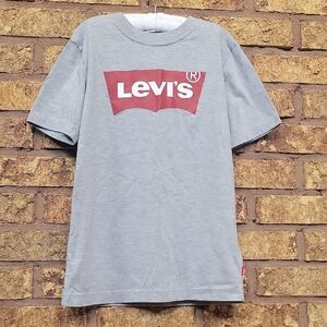Levi's Heather Gray Tee with Red Graphic